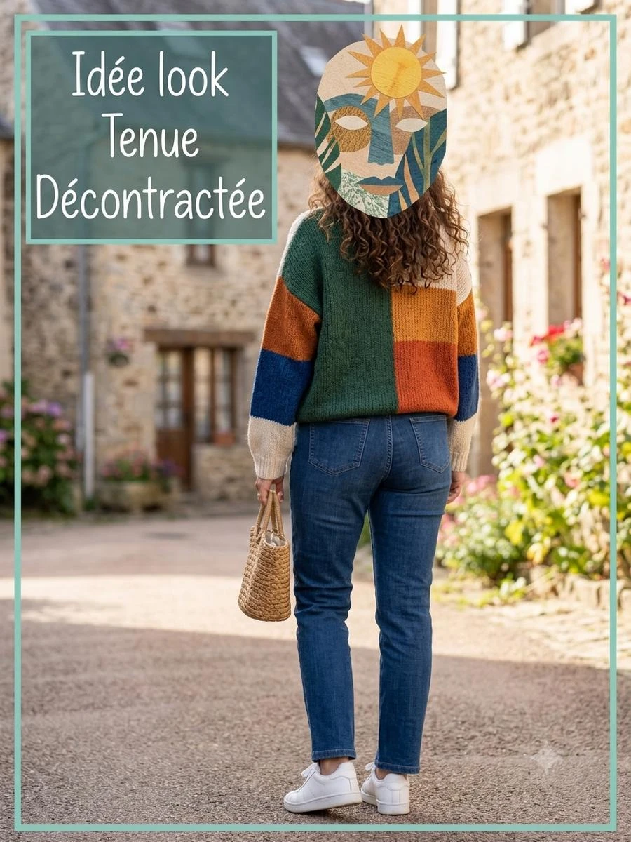 👧Jean Weinberg azul crudo - Corte recto - Talla 44 – photo 7